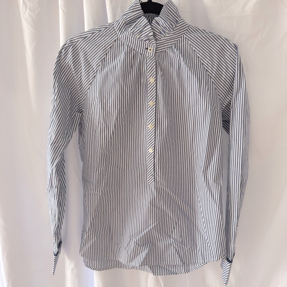 Vineyard Vines Navy and White Striped Shirt